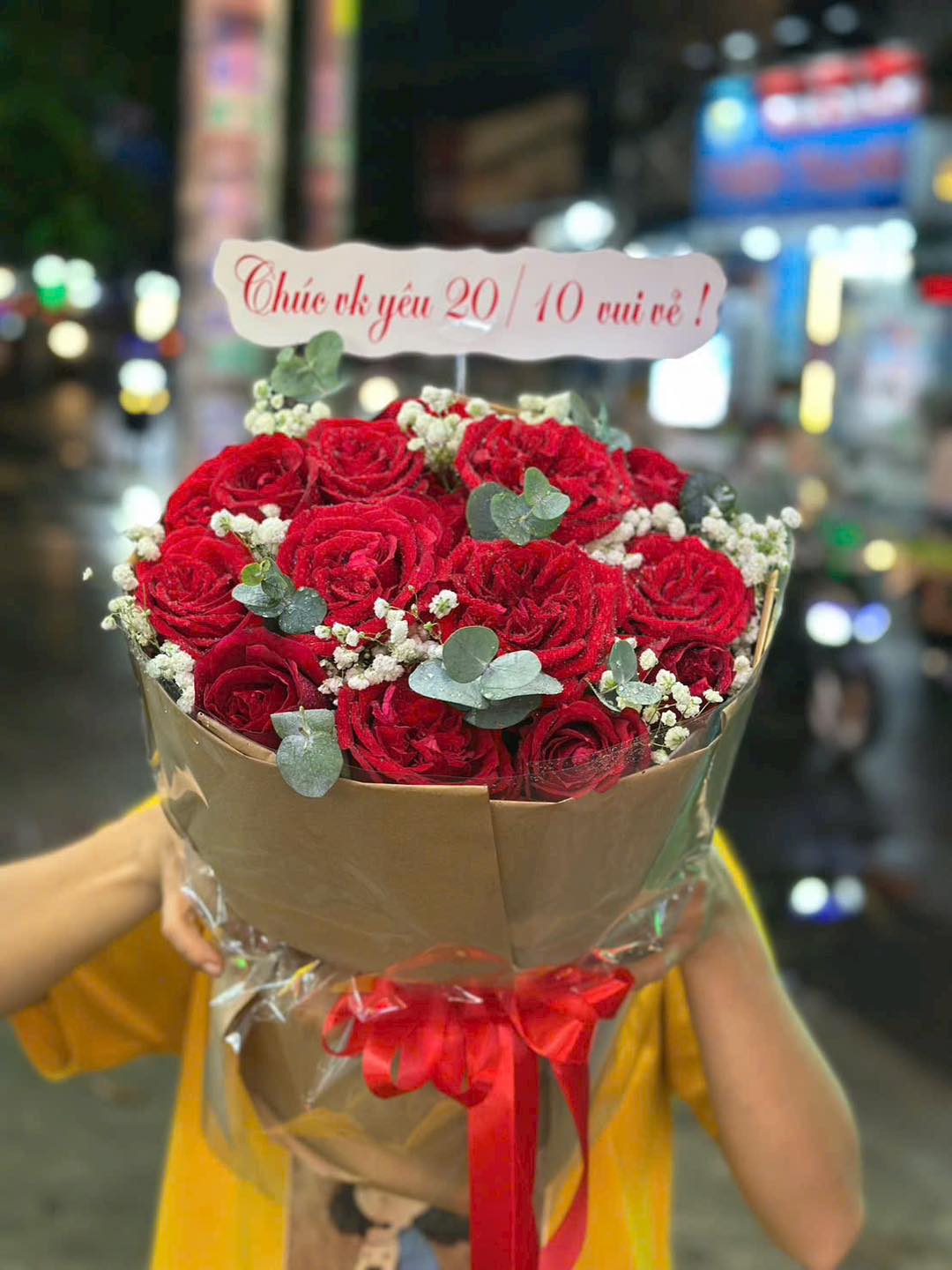 Giỏ hoa tươi 8/3 08